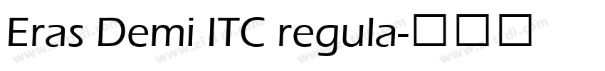 Eras Demi ITC regula字体转换